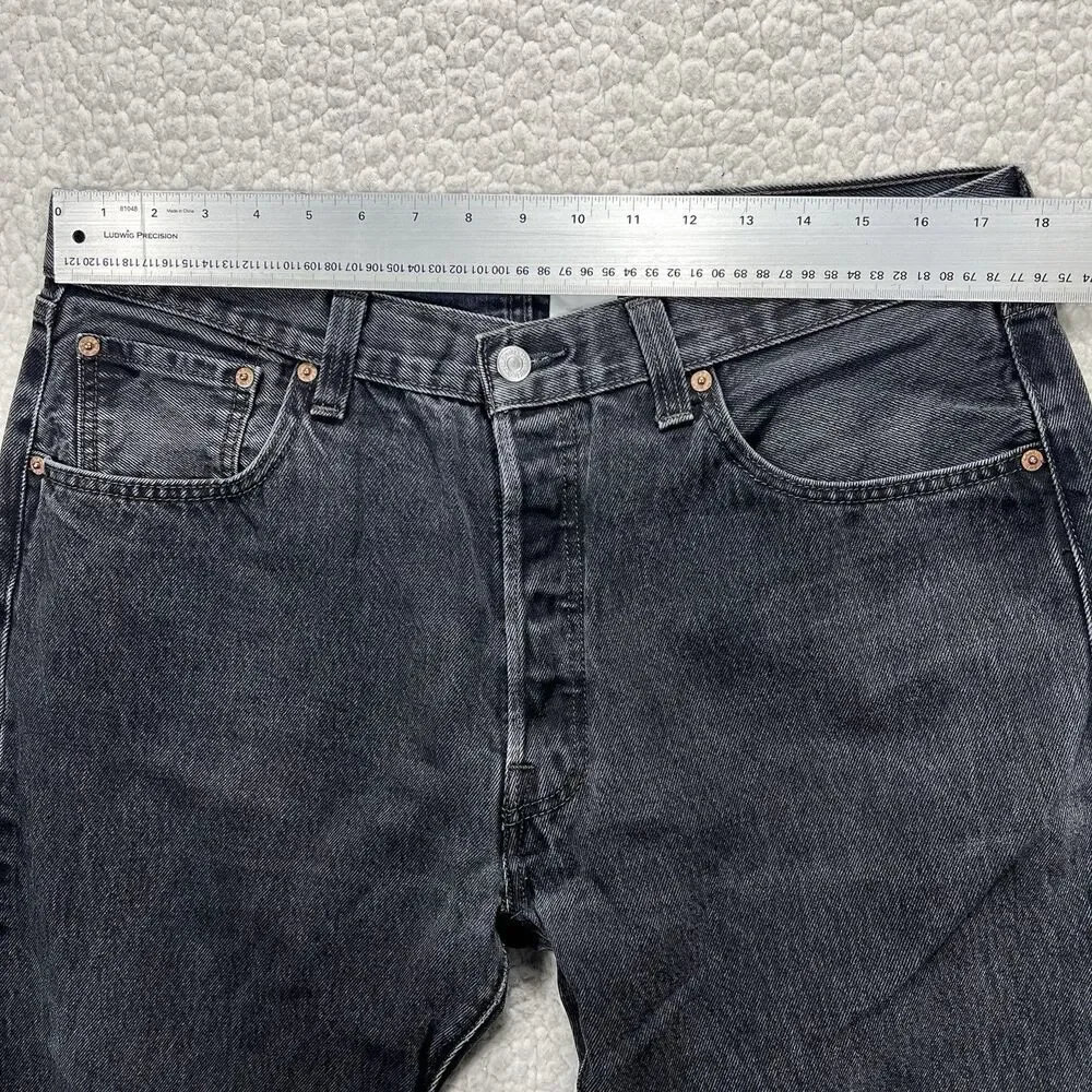 Vintage Levi’s 501 Jeans Men‎ 38x34 (Actual 35x33) Black Straight Classic Grunge